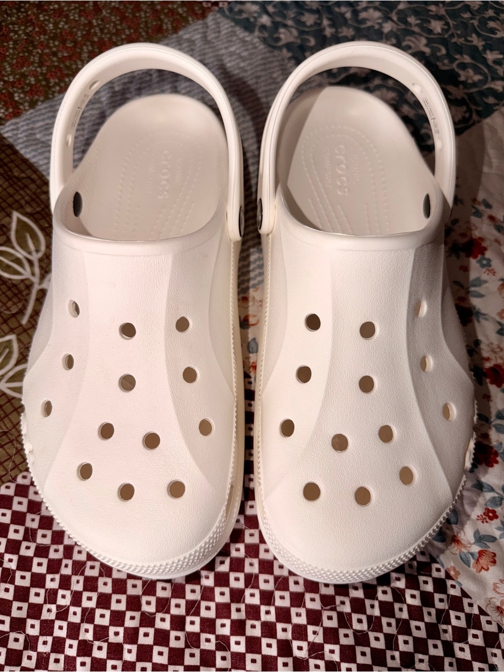 Crocs Baya Platform Clogs White Women’s Size 9 NWOT Comfort Shoes - Picture 2 of 5